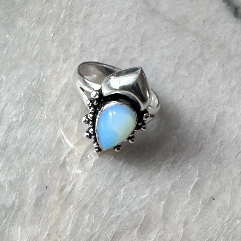 NWOT Sundance The Archer Ring, Opalite, Sterling Silver - Picture 3 of 6
